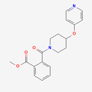 Methyl 2-(4-(pyridin-4-yloxy)piperidine-1-carbonyl)benzoate