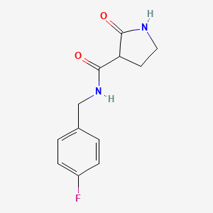 molecular formula C12H13FN2O2 B2644259 N-(4-Fluorobenzyl)-2-oxopyrrolidine-3-carboxamide CAS No. 2007908-57-6