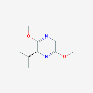 molecular formula C9H16N2O2 B026443 (R)-2,5-Dihydro-3,6-dimethoxy-2-isopropylpyrazine CAS No. 109838-85-9