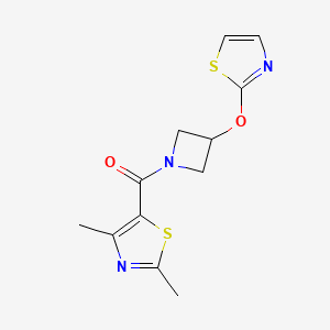 (2,4-Dimethylthiazol-5-yl)(3-(thiazol-2-yloxy)azetidin-1-yl)methanone