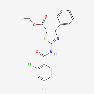 Ethyl 2-(2,4-dichlorobenzamido)-4-phenylthiazole-5-carboxylate