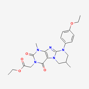 ethyl 2-[9-(4-ethoxyphenyl)-1,7-dimethyl-2,4-dioxo-7,8-dihydro-6H-purino[7,8-a]pyrimidin-3-yl]acetate