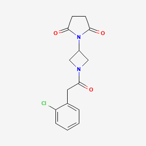 1-(1-(2-(2-Chlorophenyl)acetyl)azetidin-3-yl)pyrrolidine-2,5-dione