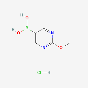 molecular formula C5H8BClN2O3 B2644344 (2-Methoxypyrimidin-5-yl)boronic acid hydrochloride CAS No. 2096331-88-1