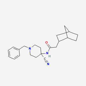 molecular formula C22H29N3O B2644349 n-(1-Benzyl-4-cyanopiperidin-4-yl)-2-{bicyclo[2.2.1]heptan-2-yl}acetamide CAS No. 2175605-20-4