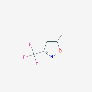 molecular formula C5H4F3NO B026444 5-Methyl-3-(trifluoromethyl)isoxazole CAS No. 111079-03-9