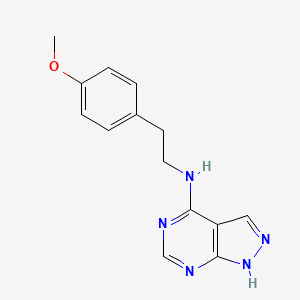 N-[2-(4-methoxyphenyl)ethyl]-1H-pyrazolo[3,4-d]pyrimidin-4-amine
