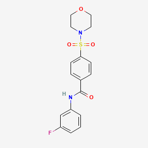 N-(3-fluorophenyl)-4-(morpholinosulfonyl)benzamide