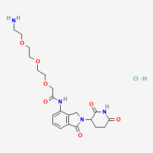2-[2-[2-(2-Aminoethoxy)ethoxy]ethoxy]-N-[2-(2,6-dioxopiperidin-3-yl)-1-oxo-3H-isoindol-4-yl]acetamide;hydrochloride