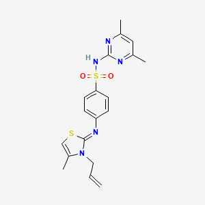(Z)-4-((3-allyl-4-methylthiazol-2(3H)-ylidene)amino)-N-(4,6-dimethylpyrimidin-2-yl)benzenesulfonamide