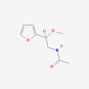 molecular formula C9H13NO3 B2644479 N-[2-(furan-2-yl)-2-methoxyethyl]acetamide CAS No. 98960-06-6