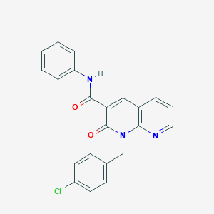 1-(4-chlorobenzyl)-2-oxo-N-(m-tolyl)-1,2-dihydro-1,8-naphthyridine-3-carboxamide