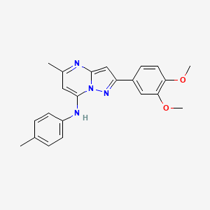 2-(3,4-dimethoxyphenyl)-5-methyl-N-(4-methylphenyl)pyrazolo[1,5-a]pyrimidin-7-amine