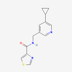 molecular formula C13H13N3OS B2644535 N-[(5-cyclopropylpyridin-3-yl)methyl]-1,3-thiazole-4-carboxamide CAS No. 2034312-97-3