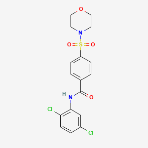 molecular formula C17H16Cl2N2O4S B2644551 N-(2,5-DICHLOROPHENYL)-4-(MORPHOLINE-4-SULFONYL)BENZAMIDE CAS No. 313226-54-9