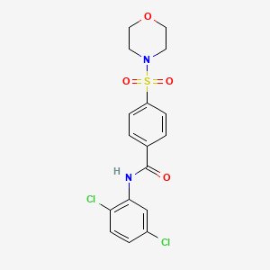 molecular formula C17H16Cl2N2O4S B2644551 N-(2,5-dichlorophenyl)-4-(morpholinosulfonyl)benzamide CAS No. 313226-54-9