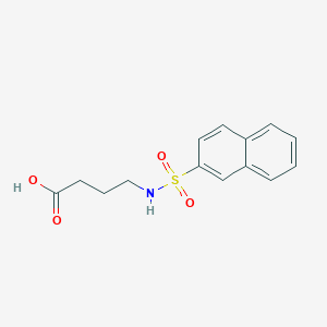 molecular formula C14H15NO4S B2644576 4-(Naphthalene-2-sulfonamido)butanoic acid CAS No. 179051-17-3