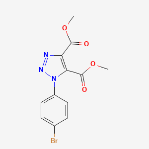 molecular formula C12H10BrN3O4 B2644591 dimethyl 1-(4-bromophenyl)-1H-1,2,3-triazole-4,5-dicarboxylate CAS No. 129748-79-4