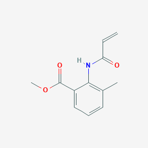 molecular formula C12H13NO3 B2644600 Methyl 3-methyl-2-(prop-2-enamido)benzoate CAS No. 2396580-53-1