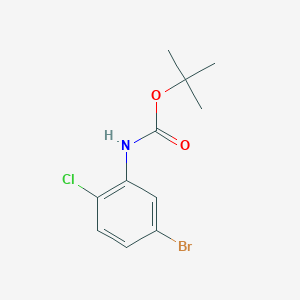 molecular formula C11H13BrClNO2 B2644610 Tert-butyl 5-bromo-2-chlorophenylcarbamate CAS No. 740806-51-3