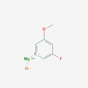 molecular formula C7H6BrFMgO B2644656 3-Fluoro-5-methoxyphenylmagnesium bromide CAS No. 1395895-19-8