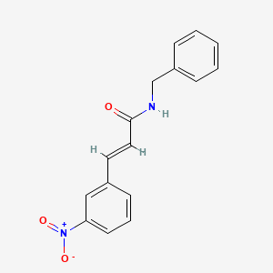 molecular formula C16H14N2O3 B2644691 (2E)-N-benzyl-3-(3-nitrophenyl)prop-2-enamide CAS No. 1085449-49-5
