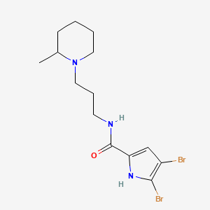 4,5-dibromo-N-[3-(2-methylpiperidin-1-yl)propyl]-1H-pyrrole-2-carboxamide