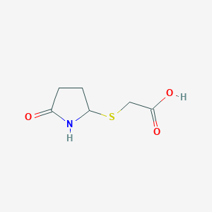 2-[(5-Oxo-2-pyrrolidinyl)sulfanyl]acetic acid
