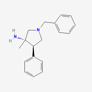 (3S,4R)-1-Benzyl-3-methyl-4-phenylpyrrolidin-3-amine