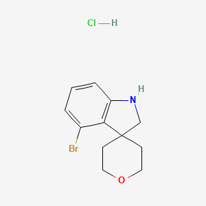 4-Bromo-1,2-dihydrospiro[indole-3,4'-oxane]hydrochloride