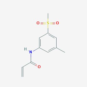 molecular formula C11H13NO3S B2644705 N-(3-methanesulfonyl-5-methylphenyl)prop-2-enamide CAS No. 2361641-29-2