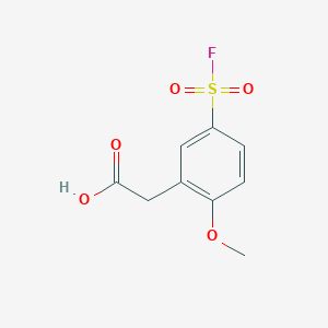 2-(5-Fluorosulfonyl-2-methoxyphenyl)acetic acid