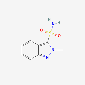 molecular formula C8H9N3O2S B2644714 2-methyl-2H-indazole-3-sulfonamide CAS No. 164719-34-0