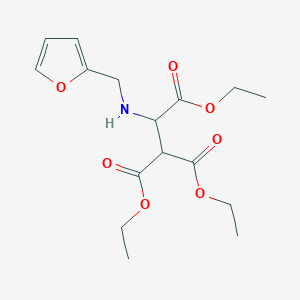 molecular formula C16H23NO7 B2644715 Triethyl 2-[(2-furylmethyl)amino]-1,1,2-ethanetricarboxylate CAS No. 477768-41-5