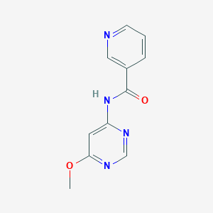 molecular formula C11H10N4O2 B2644732 N-(6-METHOXYPYRIMIDIN-4-YL)PYRIDINE-3-CARBOXAMIDE CAS No. 1421489-42-0