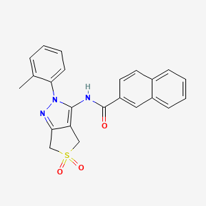 N-(5,5-dioxido-2-(o-tolyl)-4,6-dihydro-2H-thieno[3,4-c]pyrazol-3-yl)-2-naphthamide