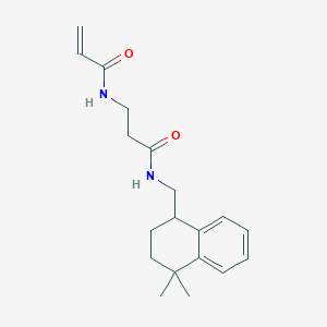 N-[(4,4-Dimethyl-2,3-dihydro-1H-naphthalen-1-yl)methyl]-3-(prop-2-enoylamino)propanamide