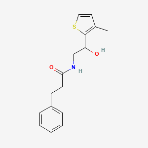 N-(2-hydroxy-2-(3-methylthiophen-2-yl)ethyl)-3-phenylpropanamide