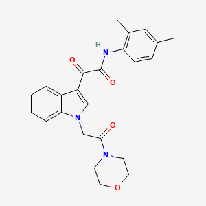 N-(2,4-dimethylphenyl)-2-(1-(2-morpholino-2-oxoethyl)-1H-indol-3-yl)-2-oxoacetamide