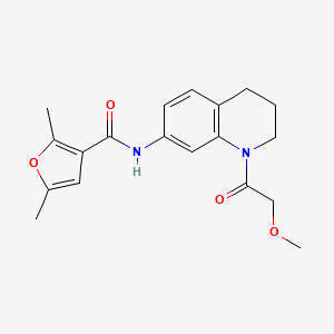 molecular formula C19H22N2O4 B2644789 N-(1-(2-methoxyacetyl)-1,2,3,4-tetrahydroquinolin-7-yl)-2,5-dimethylfuran-3-carboxamide CAS No. 1207005-05-7