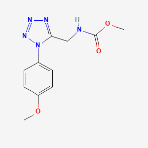methyl ((1-(4-methoxyphenyl)-1H-tetrazol-5-yl)methyl)carbamate