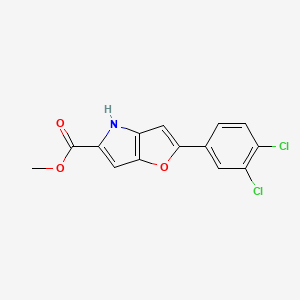 methyl 2-(3,4-dichlorophenyl)-4H-furo[3,2-b]pyrrole-5-carboxylate