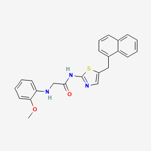 2-((2-methoxyphenyl)amino)-N-(5-(naphthalen-1-ylmethyl)thiazol-2-yl)acetamide