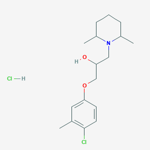 1-(4-Chloro-3-methylphenoxy)-3-(2,6-dimethylpiperidin-1-yl)propan-2-ol hydrochloride