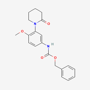 Benzyl (4-methoxy-3-(2-oxopiperidin-1-yl)phenyl)carbamate