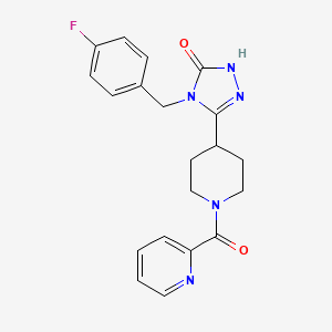 4-(4-fluorobenzyl)-5-[1-(pyridin-2-ylcarbonyl)piperidin-4-yl]-2,4-dihydro-3H-1,2,4-triazol-3-one