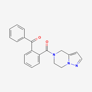 (2-benzoylphenyl)(6,7-dihydropyrazolo[1,5-a]pyrazin-5(4H)-yl)methanone