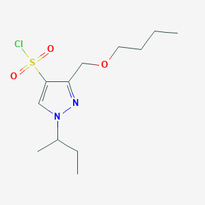 3-(butoxymethyl)-1-sec-butyl-1H-pyrazole-4-sulfonyl chloride