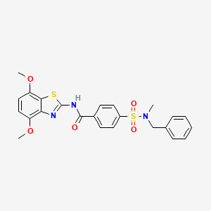 4-[benzyl(methyl)sulfamoyl]-N-(4,7-dimethoxy-1,3-benzothiazol-2-yl)benzamide
