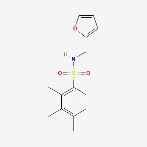 B2644915 N-(furan-2-ylmethyl)-2,3,4-trimethylbenzenesulfonamide CAS No. 505078-62-6